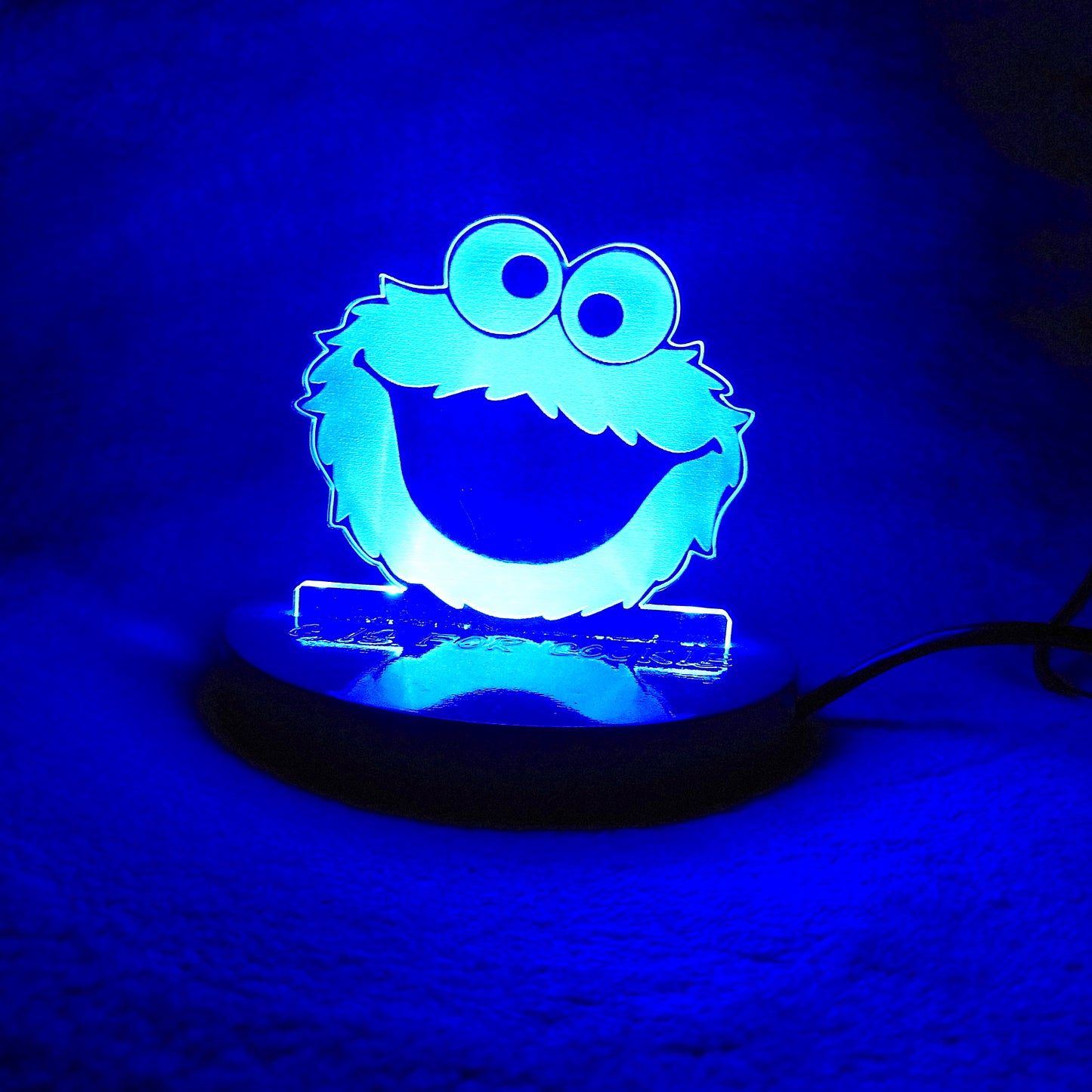 Cookie Monster LED Night Light - Fun Personalised Bedroom Light
