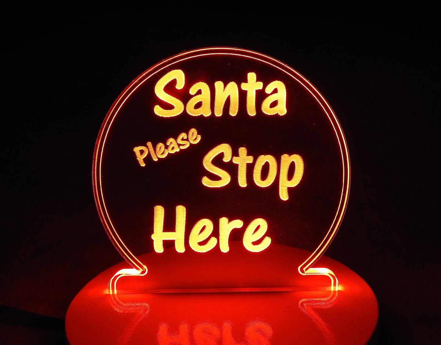 “Santa Stop Here” LED Night Light