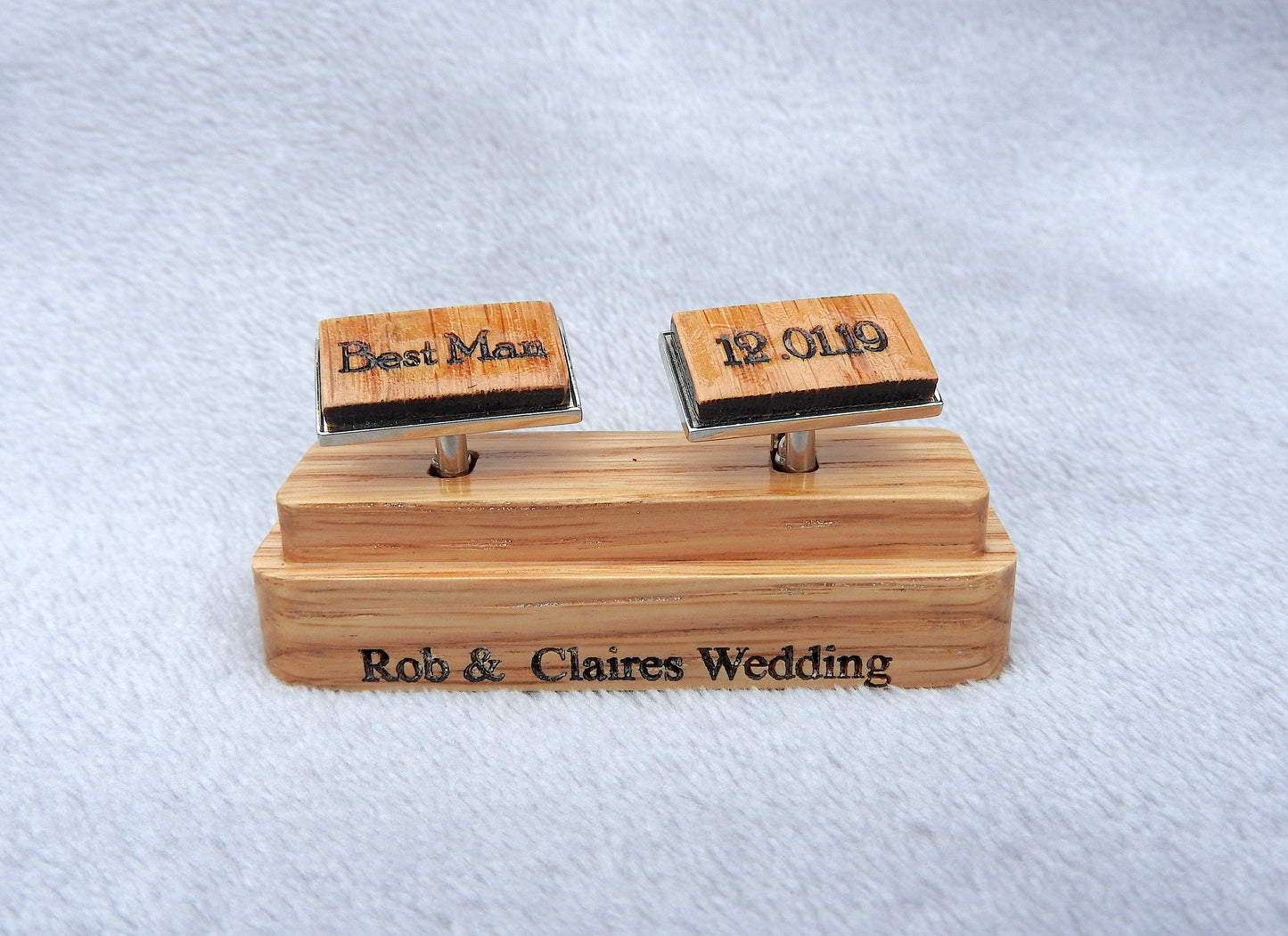 Personalised Wooden Cufflinks