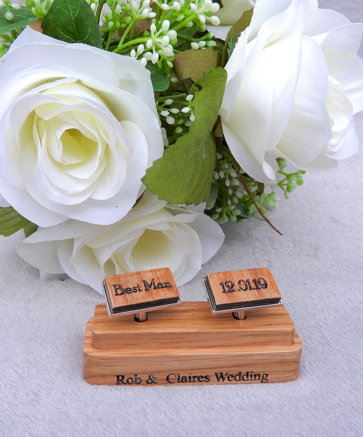 Personalised Wooden Cufflinks