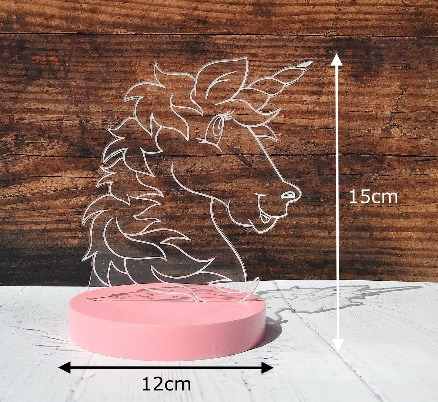 Personalised Unicorn LED Night Light - Magical Bedroom Lamp for Kids