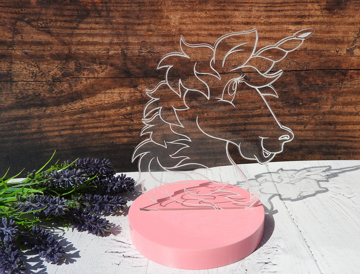 Personalised Unicorn LED Night Light - Magical Bedroom Lamp for Kids