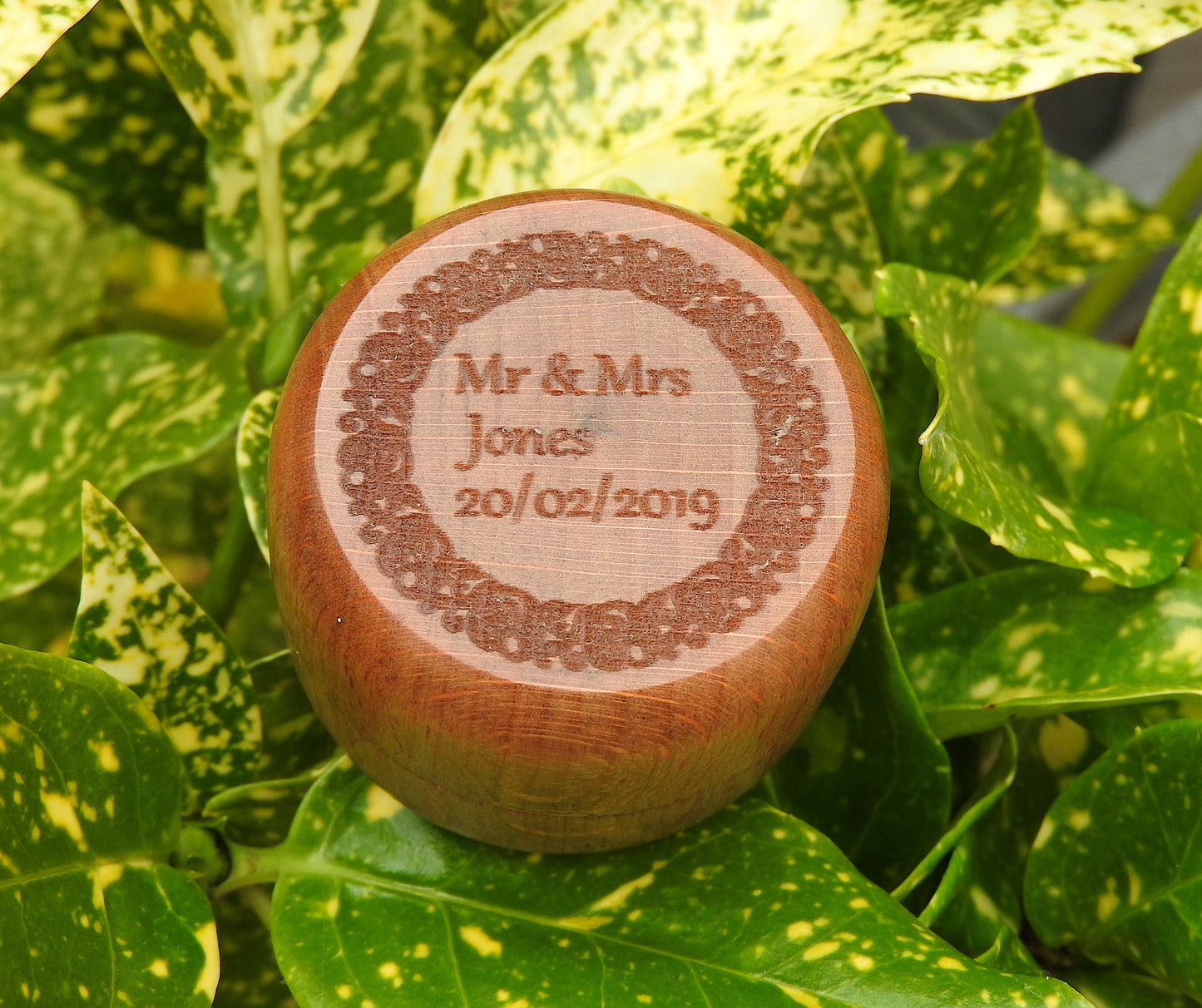 Personalised Wooden Ring Box