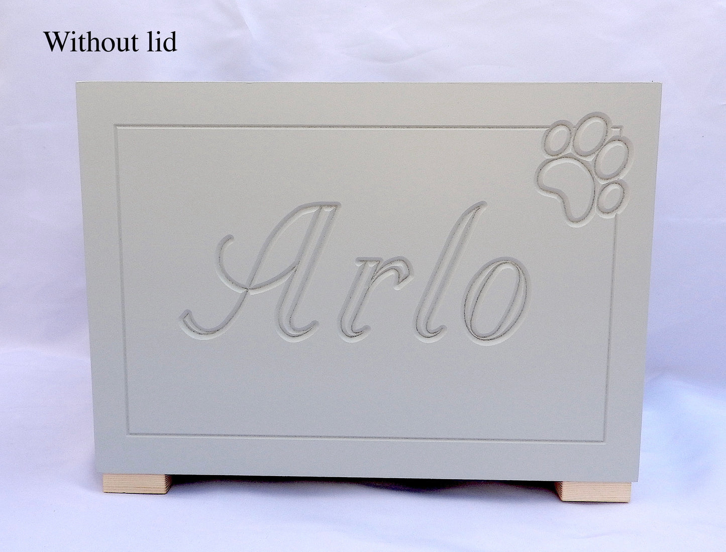 Personalised Wooden Dog Toy Box