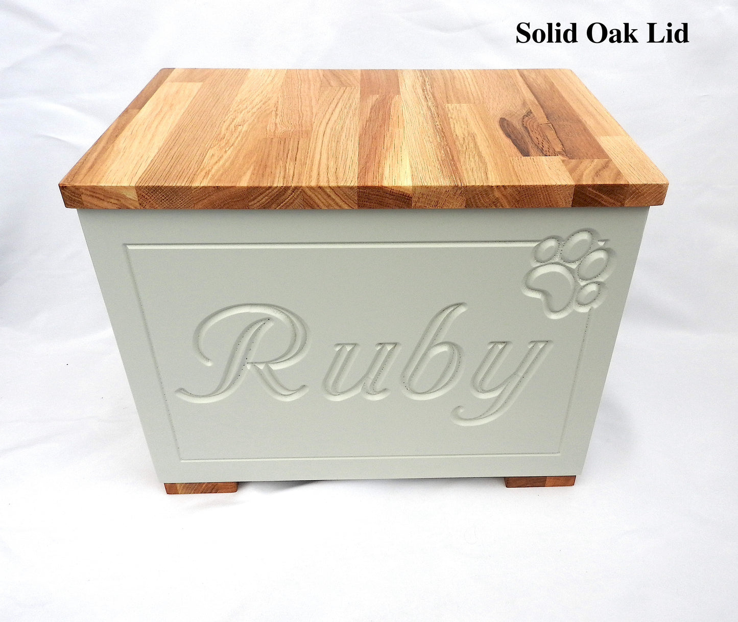 Personalised Wooden Dog Toy Box
