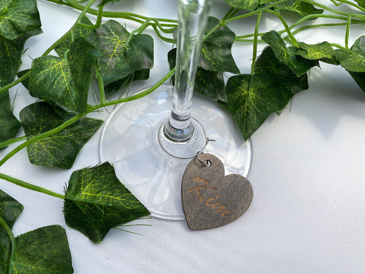 Personalised Wine Glass Charms