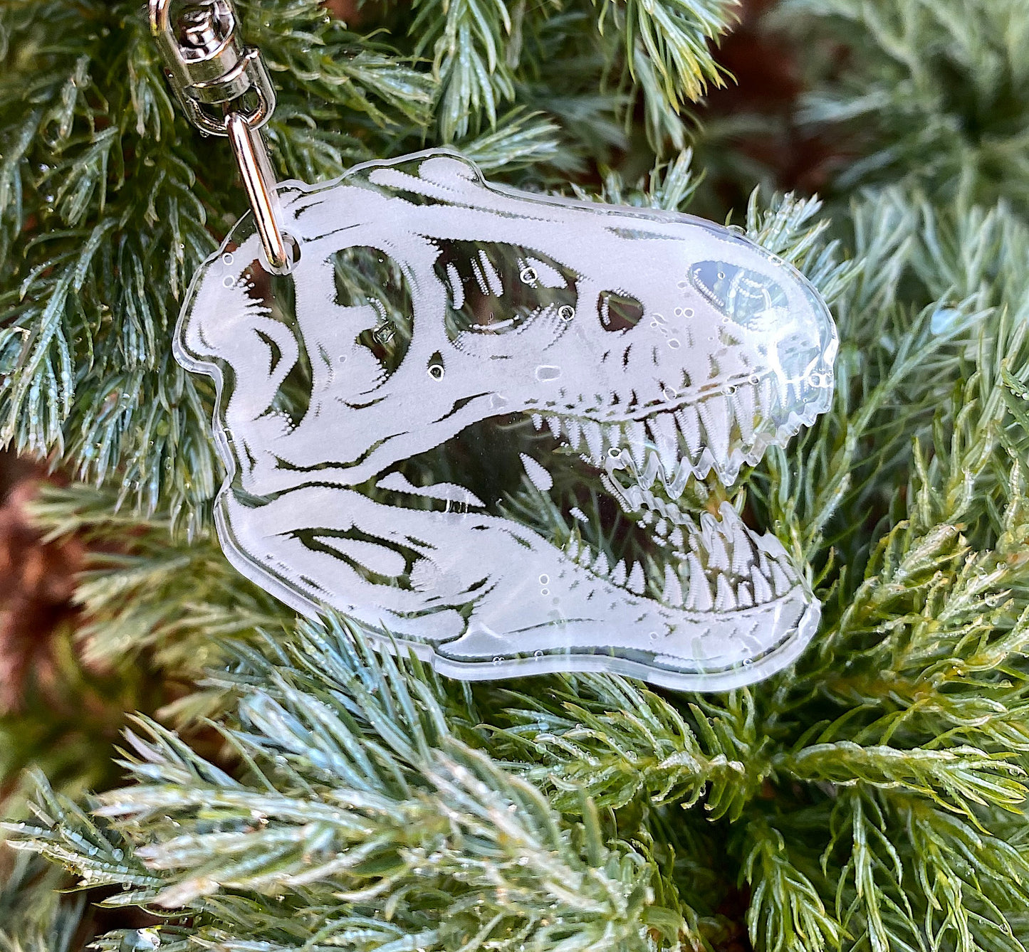 Acrylic Dinosaur Keyring
