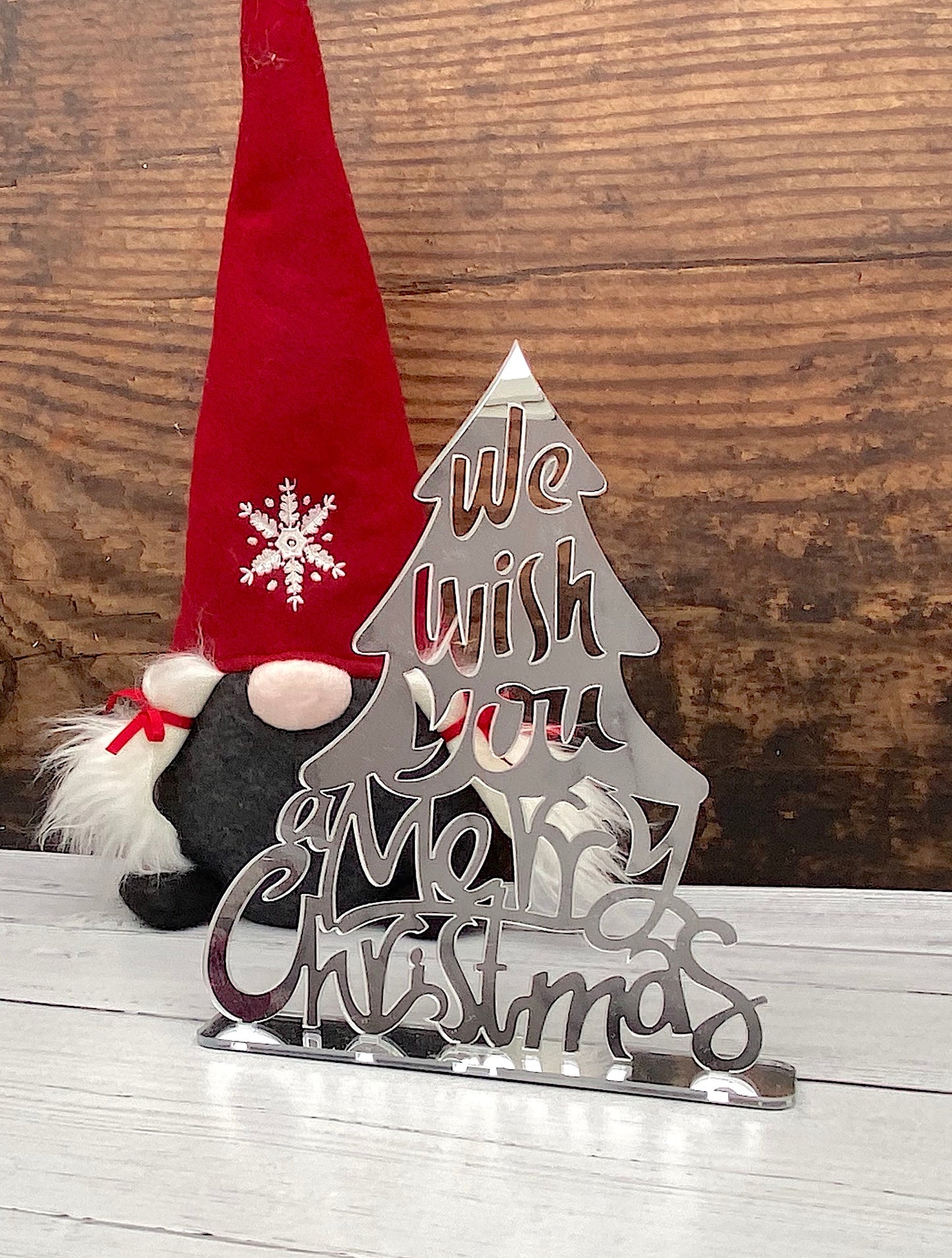 Freestanding “Merry Christmas” Sign