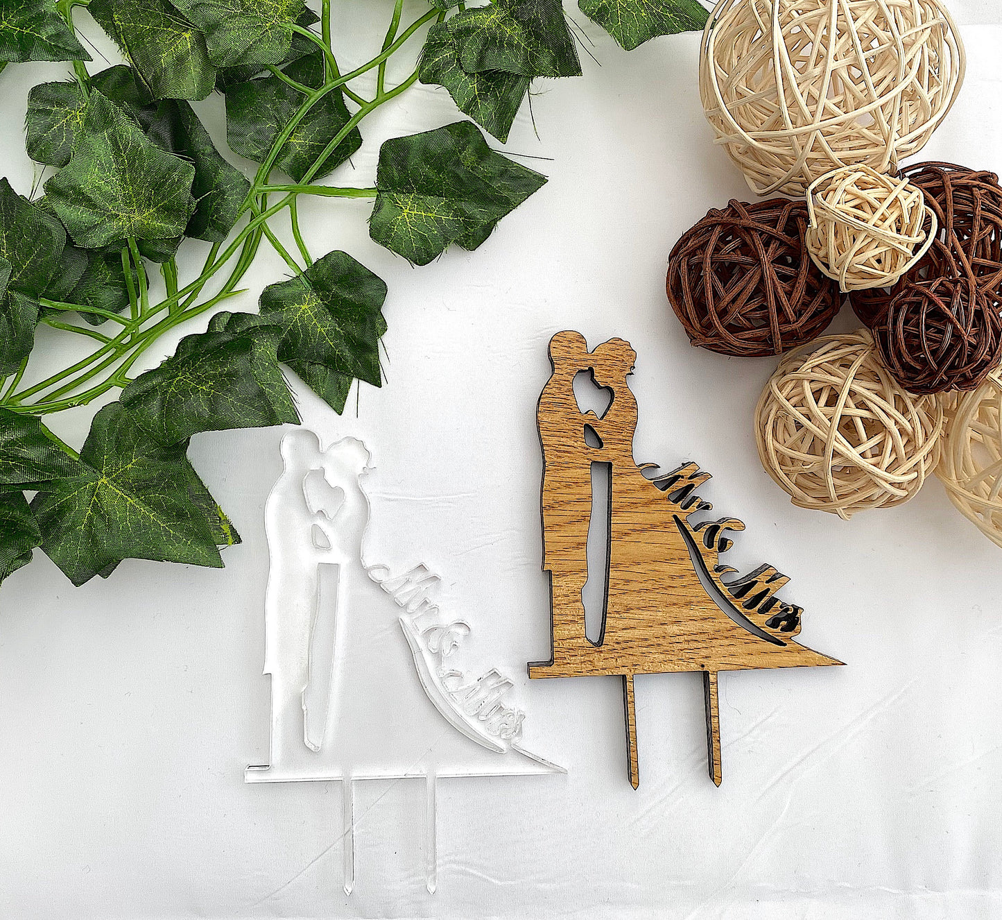 Wedding Cake Topper – Wood or Acrylic