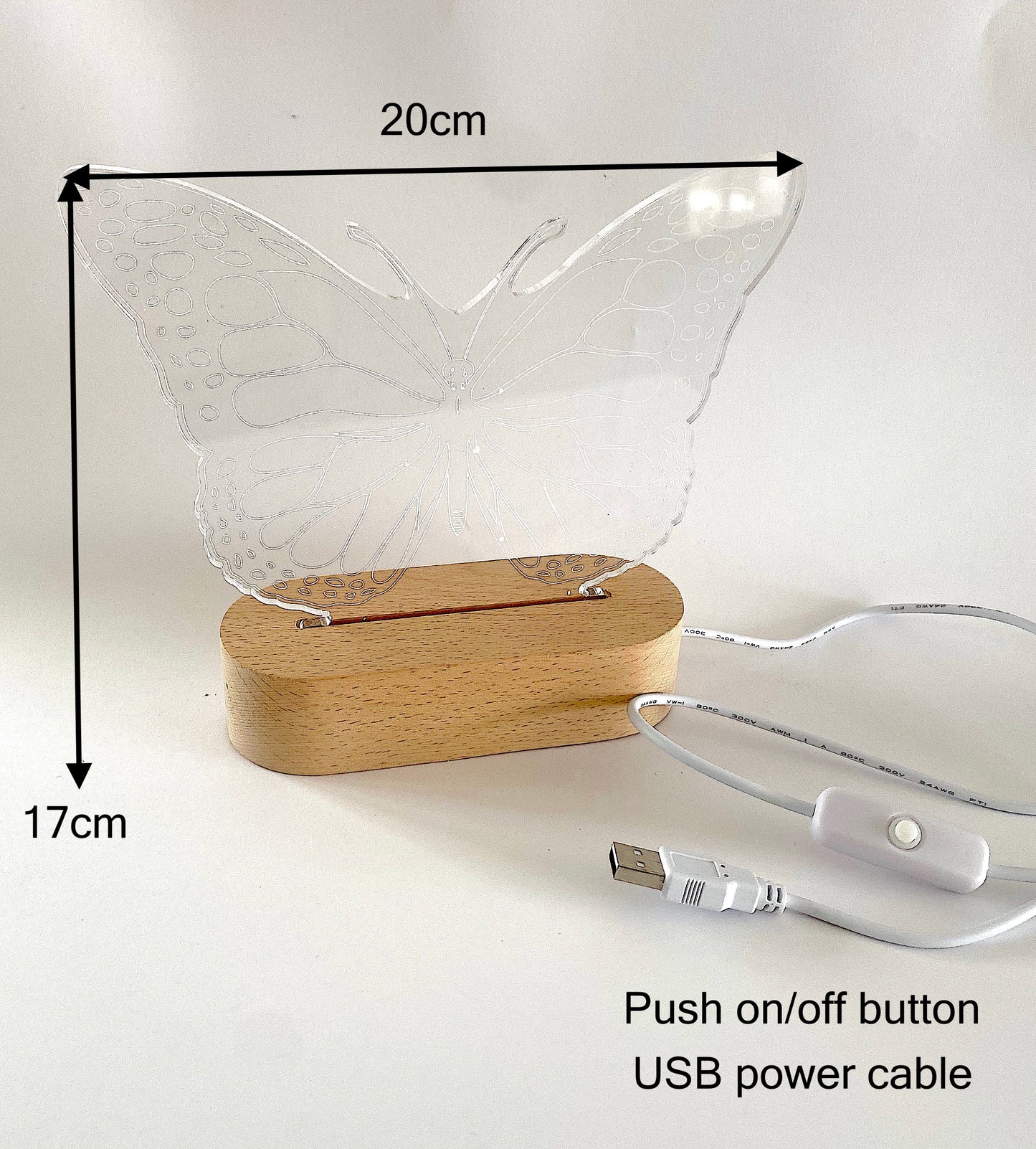 Butterfly LED Light - Freestanding Decorative Night Light