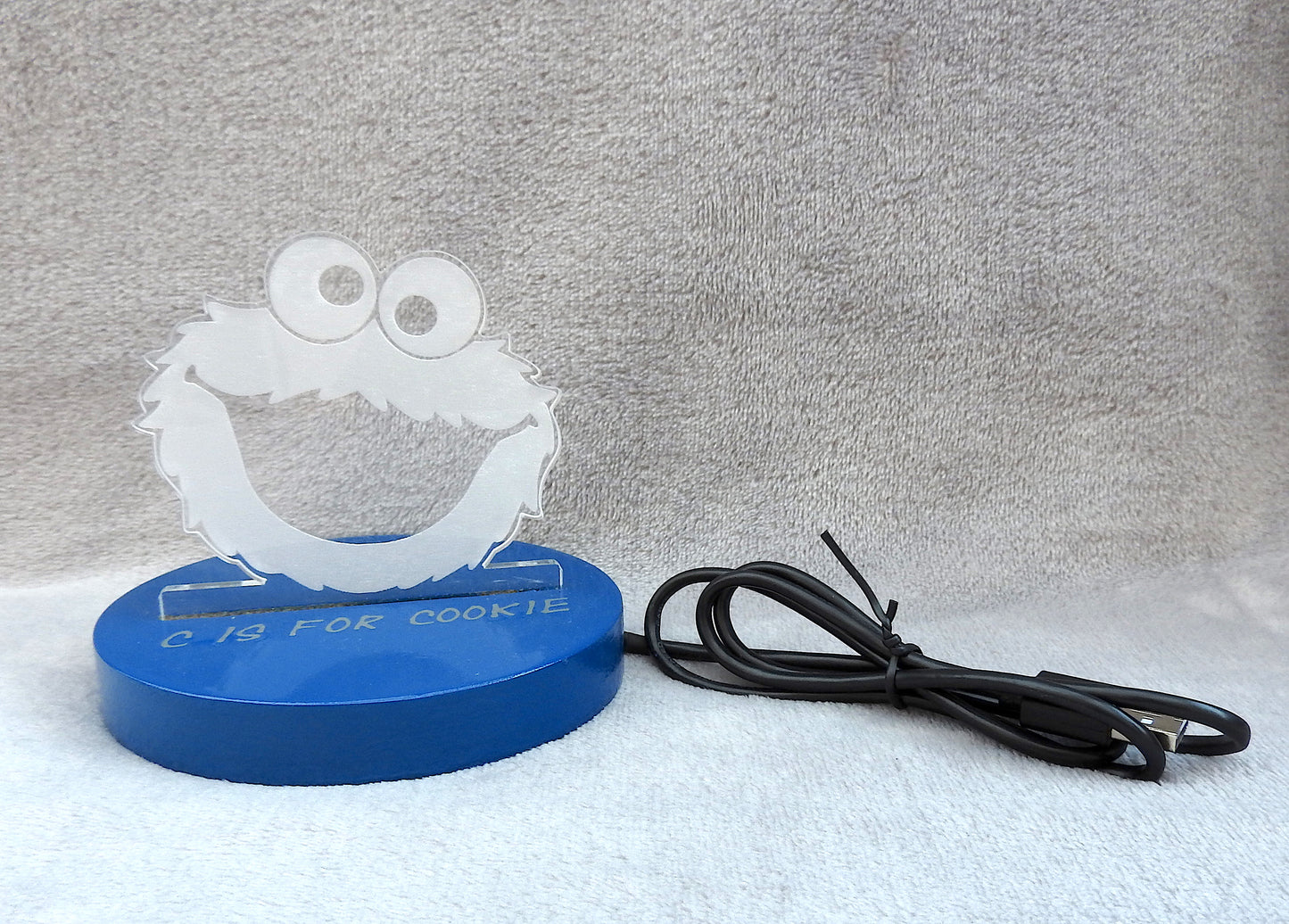 Cookie Monster LED Night Light - Fun Personalised Bedroom Light