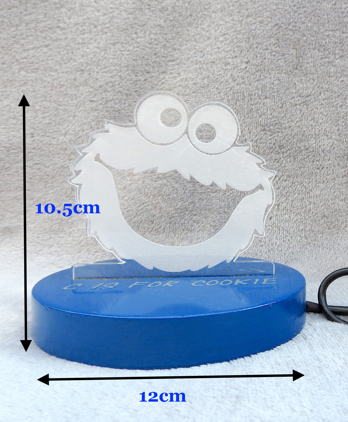 Cookie Monster LED Night Light - Fun Personalised Bedroom Light