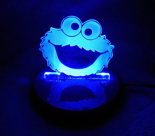 Cookie Monster LED Night Light - Fun Personalised Bedroom Light
