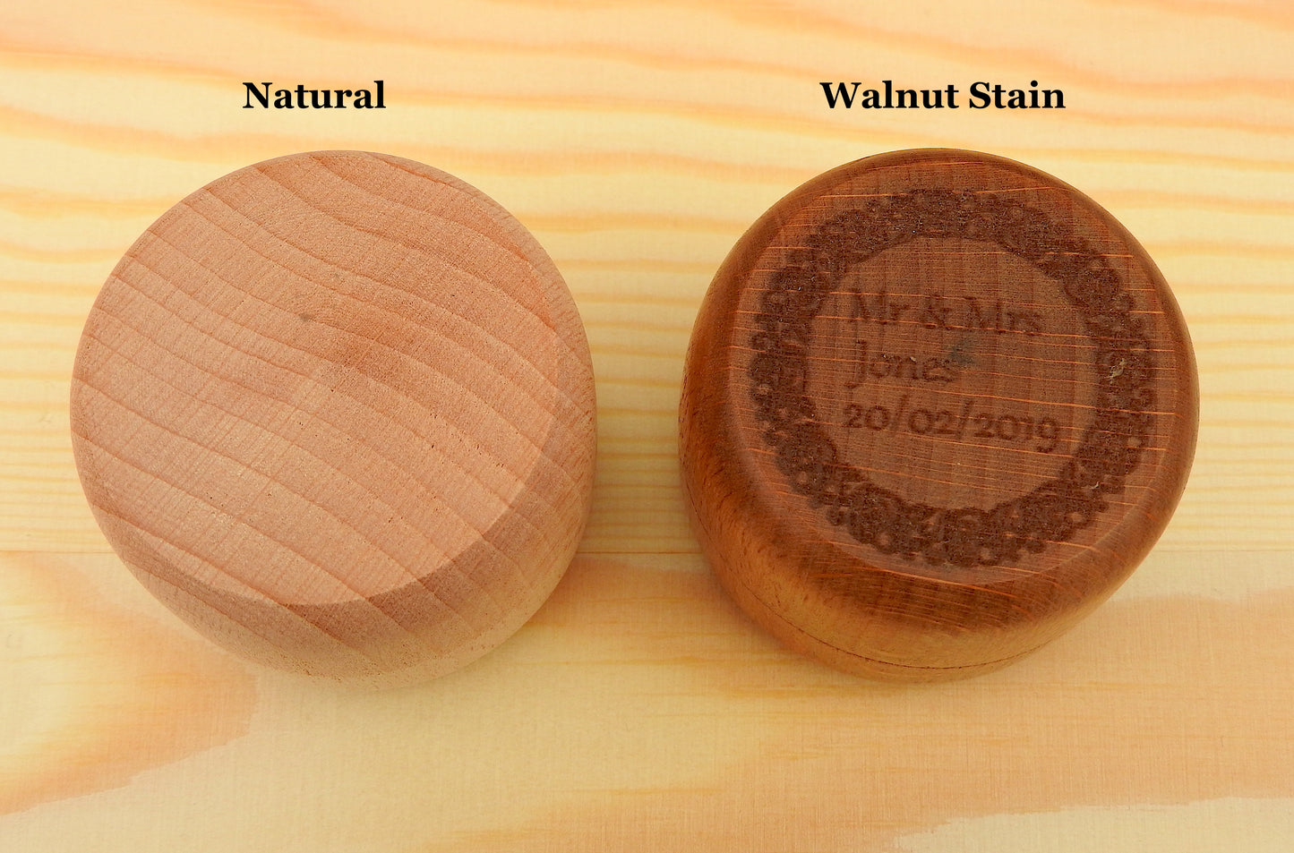 Personalised Wooden Ring Box