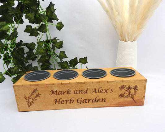 Personalised Herb Garden Planter Box