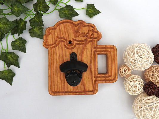 Wooden Beer Glass Bottle Opener – Fun & Functional