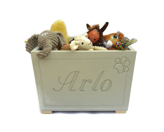 Personalised Wooden Dog Toy Box