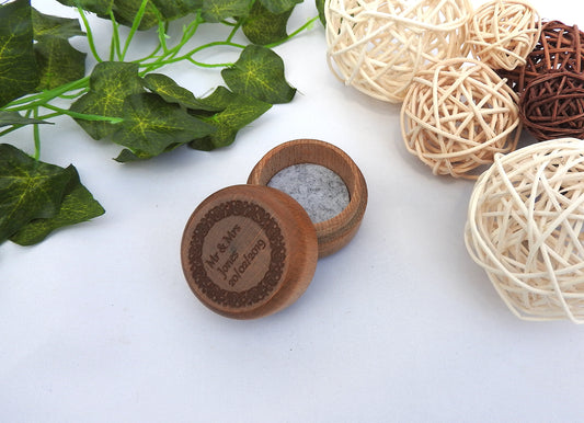 Personalised Wooden Ring Box