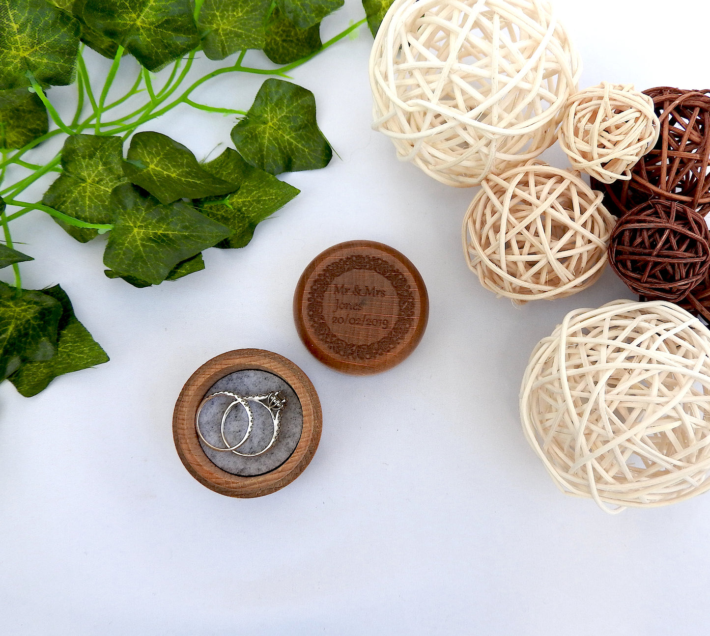 Personalised Wooden Ring Box