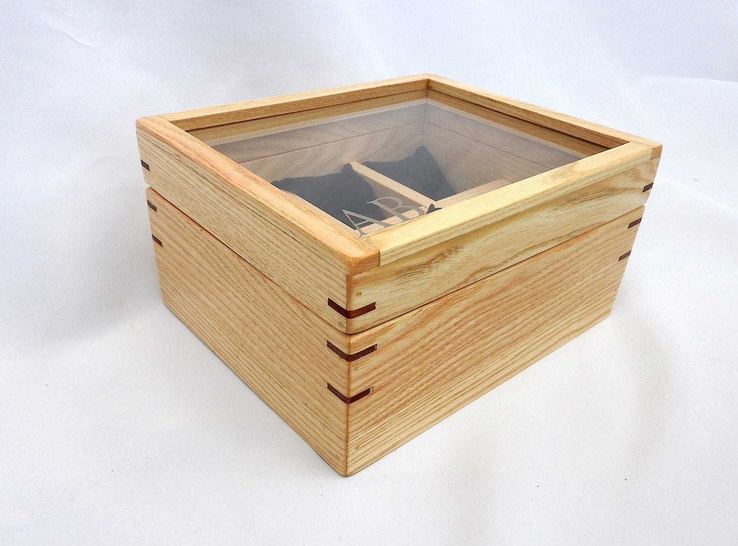 Personalised Wooden Watch Box for 6 Watches – Engraved Luxury Watch Storage Case