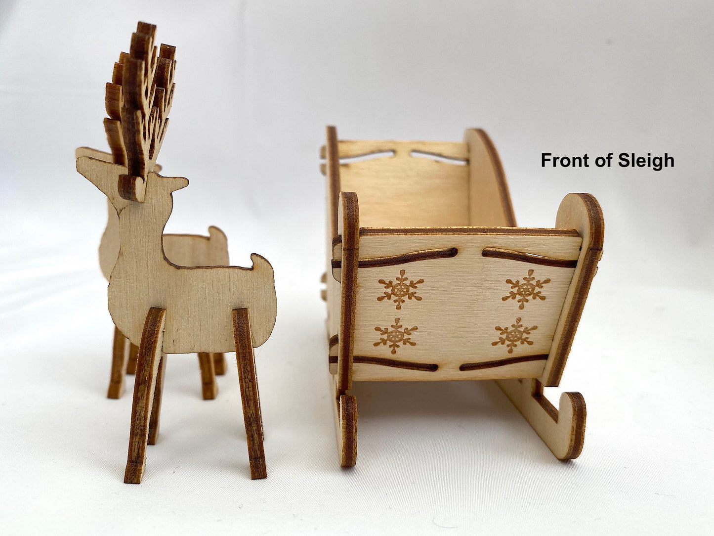 Make & Decorate Your Own Wooden Sleigh and Reindeers – Christmas Craft Kit