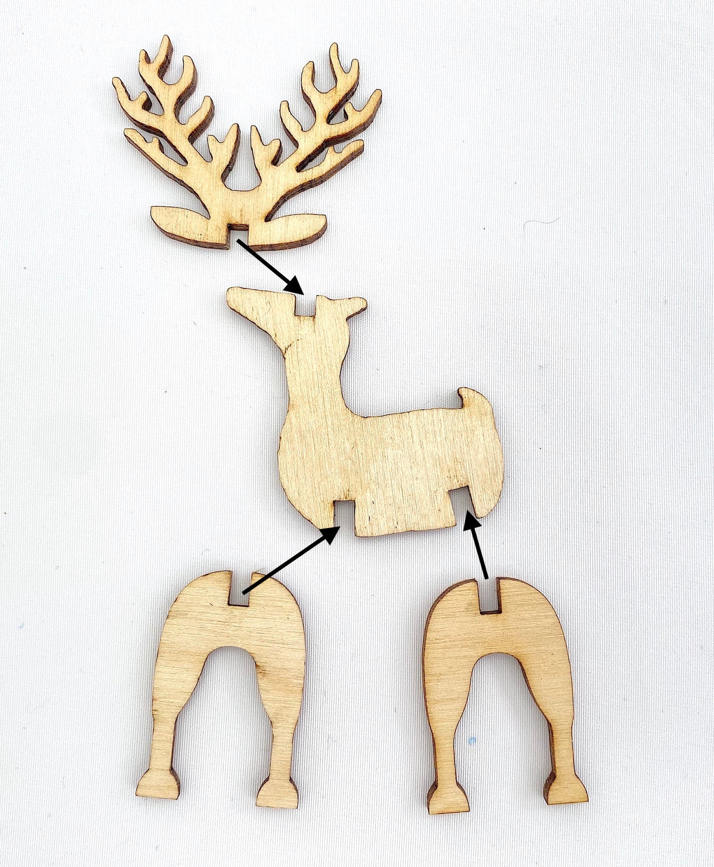 Make & Decorate Your Own Wooden Sleigh and Reindeers – Christmas Craft Kit
