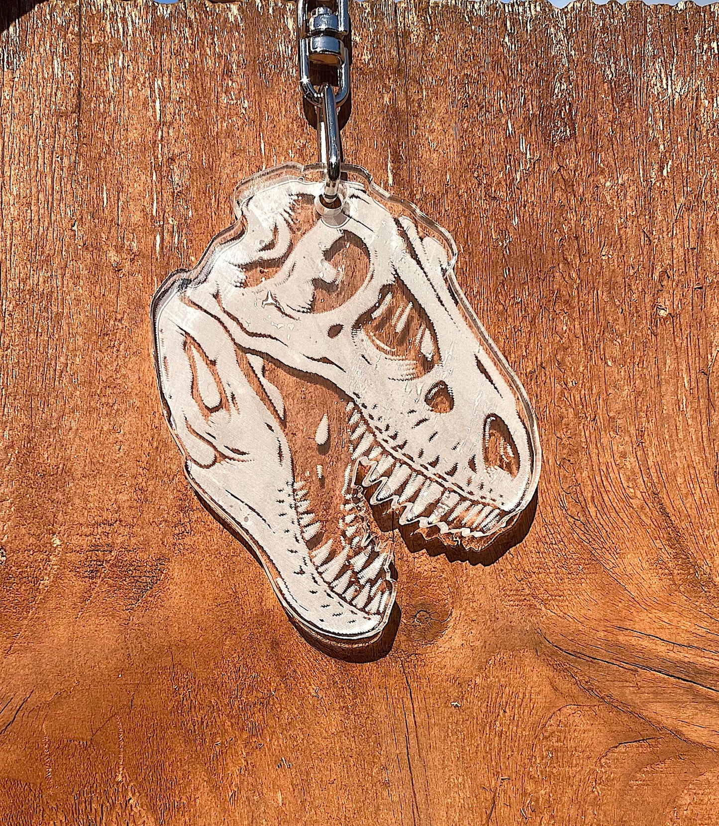 Acrylic Dinosaur Keyring