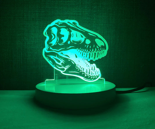 Personalised Dinosaur LED Night Light