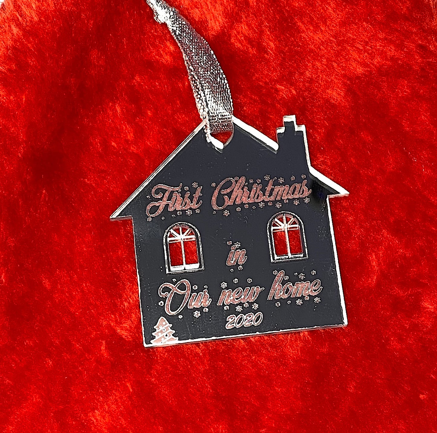 First Christmas in Our New Home Bauble – Mirror Acrylic Ornament
