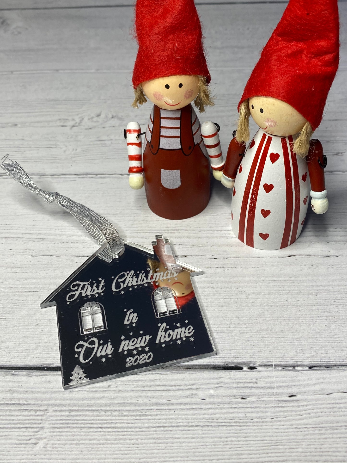 First Christmas in Our New Home Bauble – Mirror Acrylic Ornament