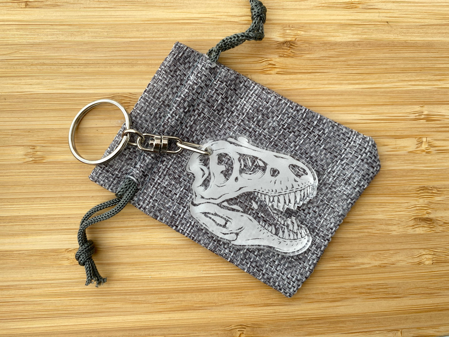 Acrylic Dinosaur Keyring