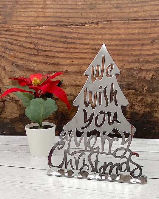 Freestanding “Merry Christmas” Sign