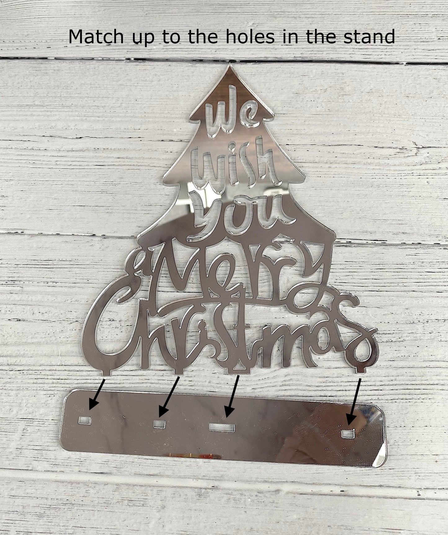 Freestanding “Merry Christmas” Sign