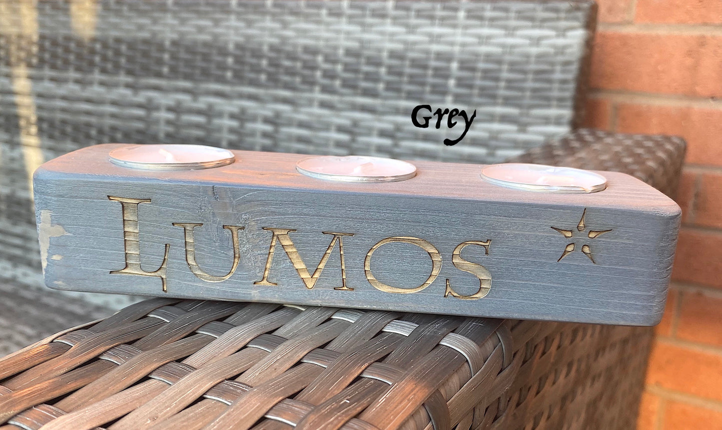 Wood Lumos Candle Holder – Magical Home Decor Gift