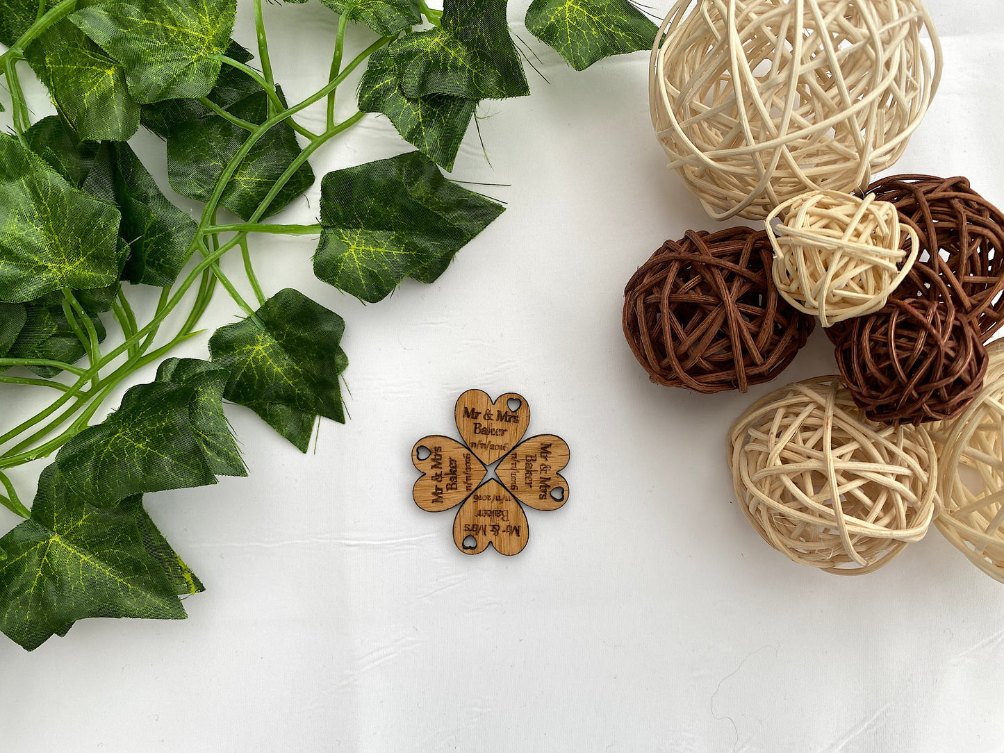 Personalised Wooden Wedding Table Decorations