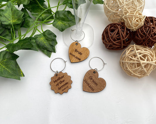 Personalised Wine Glass Charms